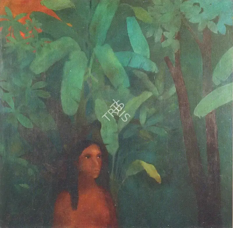 Roy, Suhas (Artist). Radha. Oil on canvas, 1984 | Painting | FineArts | 00373497