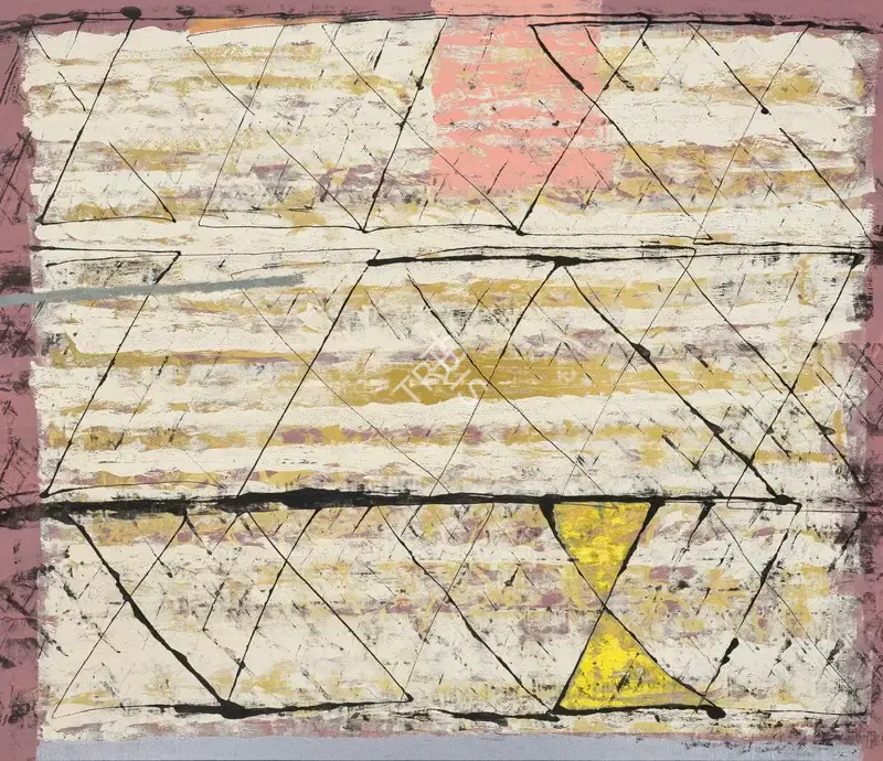 Harshavardhana, S. (Artist). Untitled. Mixed media on canvas, 2005 | Painting | EconomicsArt | 00869806