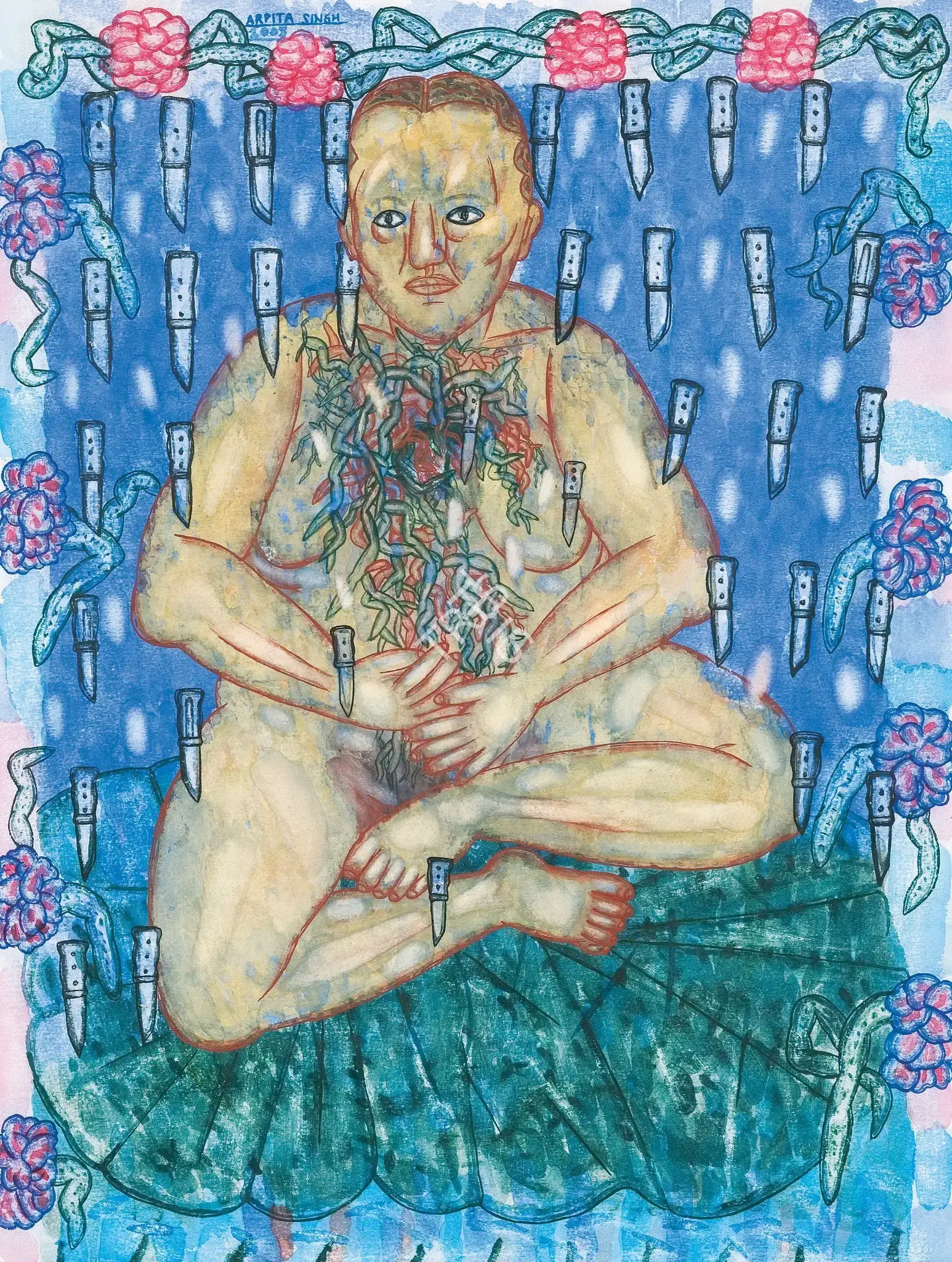 Singh, Arpita (Artist). Untitled, 2003 | Painting