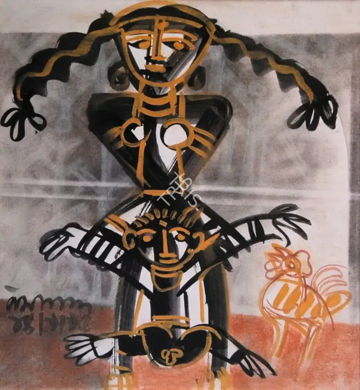 Bandopadhyay, Ramananda (Artist). Kids. Watercolour on paper, n.d. | Painting | FineArts | 00898908