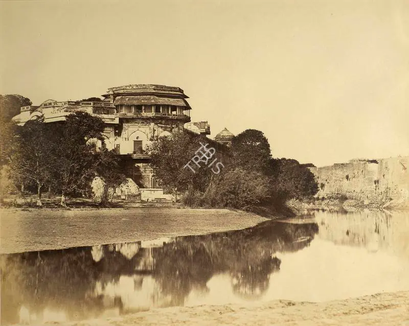 Beato, Felice (Photographer). Portion of Palace and Suleem Gurh, Delhi - India after Mutiny. Albumen print hinged on thin paper, 1858-1859 | Antiquarian Photograph | Photography | 00116331