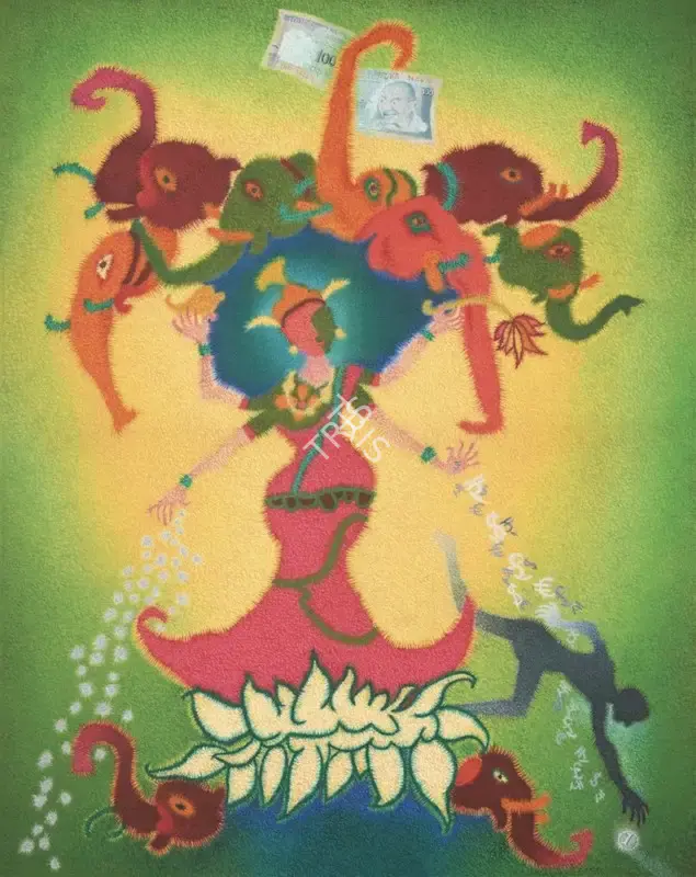Mistry, C.D. (Artist). Mahalaxmi. Oil on canvas, n.d. | Painting | FineArts | 00604588