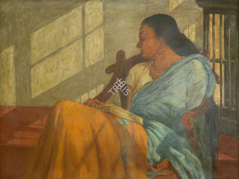 Bose, Atul (Artist). In the Sun. Oil on canvas, c.1930 | Painting | FineArts | 00418619