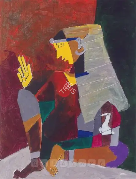 Husain, M.F. (Artist). Fortune Teller, n.d. | Painting