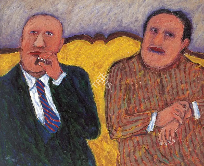 Ambalal, Amit (Artist). Worlds Apart, 1986 | Painting