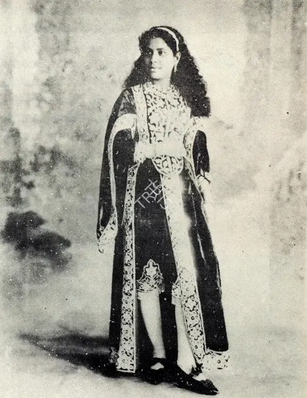 Unknown (Photographer). Indian Beauty in Victorian-Mughal Costume, n.d. | Contemporary Photograph