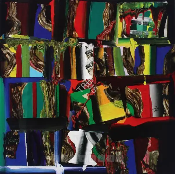 Krishnamachari, Bose (Artist). Ghost-Absurd Construction. Mixed media on board, 2006 | Painting  | 00881021