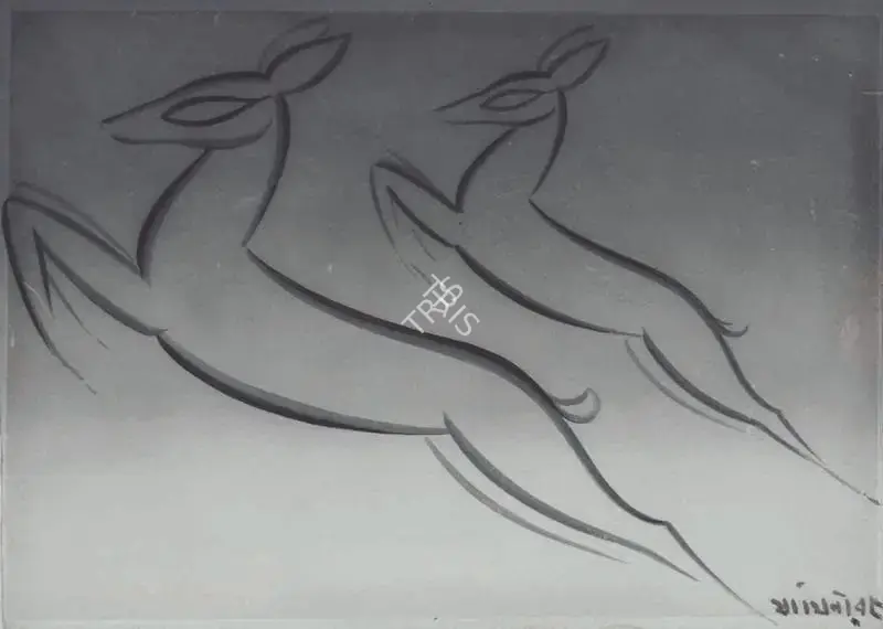 Roy, Jamini (Artist). Deer, n.d. | Painting