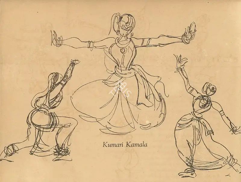 Chavda, Shiavax (Artist). Kumari Kamala. n.d. | Marg, July 1951 | Drawing | FineArts | 00673871