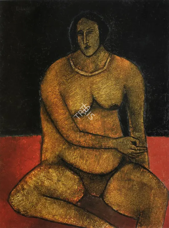 Padamsee, Akbar (Artist). Untitled. Oil on canvas, 1956 | Painting | FineArts | 00575451
