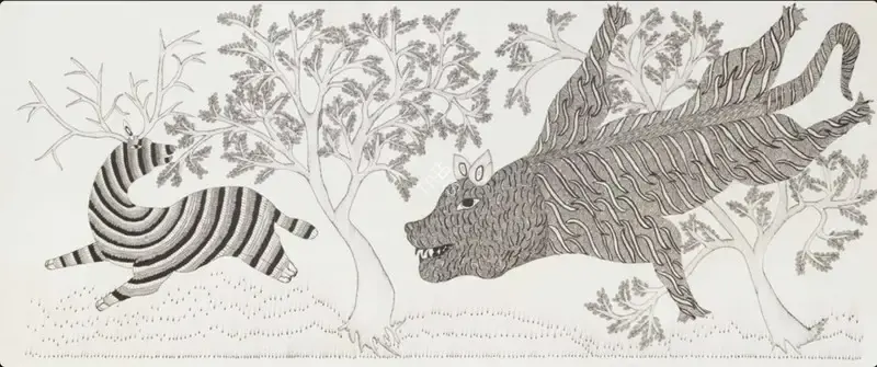Shyam, Jangarh Singh (Artist). Untitled, circa 1997 | Painting