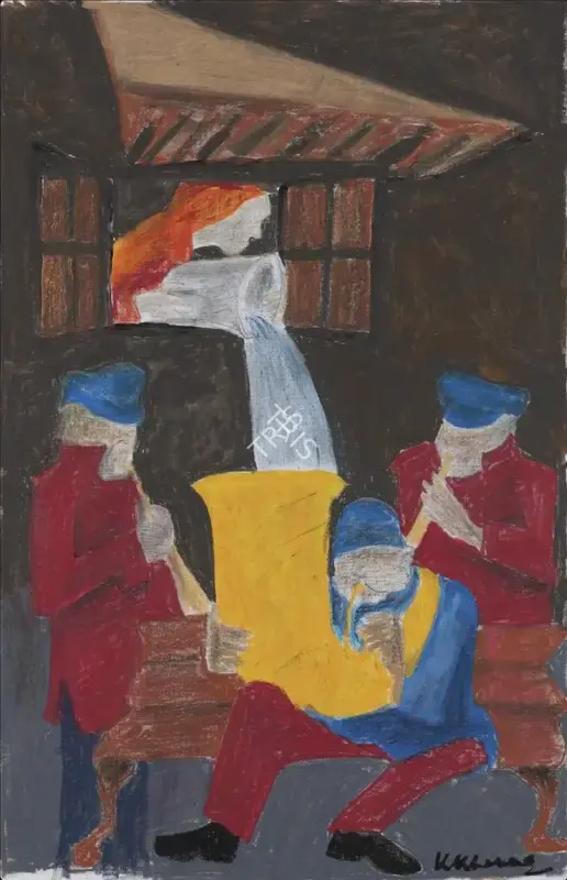 Khanna, Krishen (Artist). Untitled (Bandwallas), n.d. | Painting