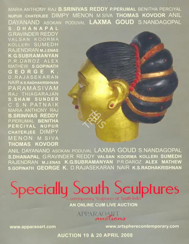 Apparao Art (Auction House). Specially South Sculptures - Contemporary Sculptures of South India. 20 April 2008, Online | Auction Catalogue | EconomicsArt | 00861993