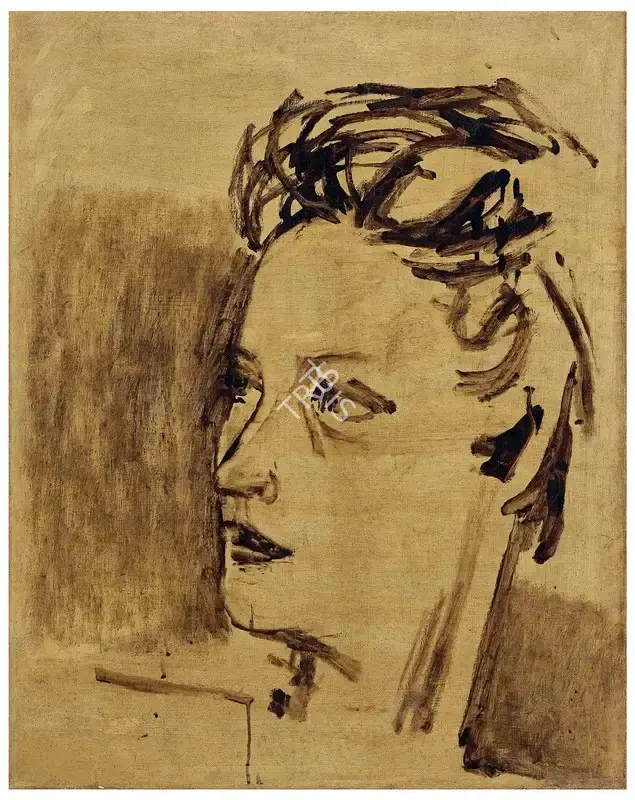 Husain, M.F. (Artist). Portrait Maharani, n.d. | Painting