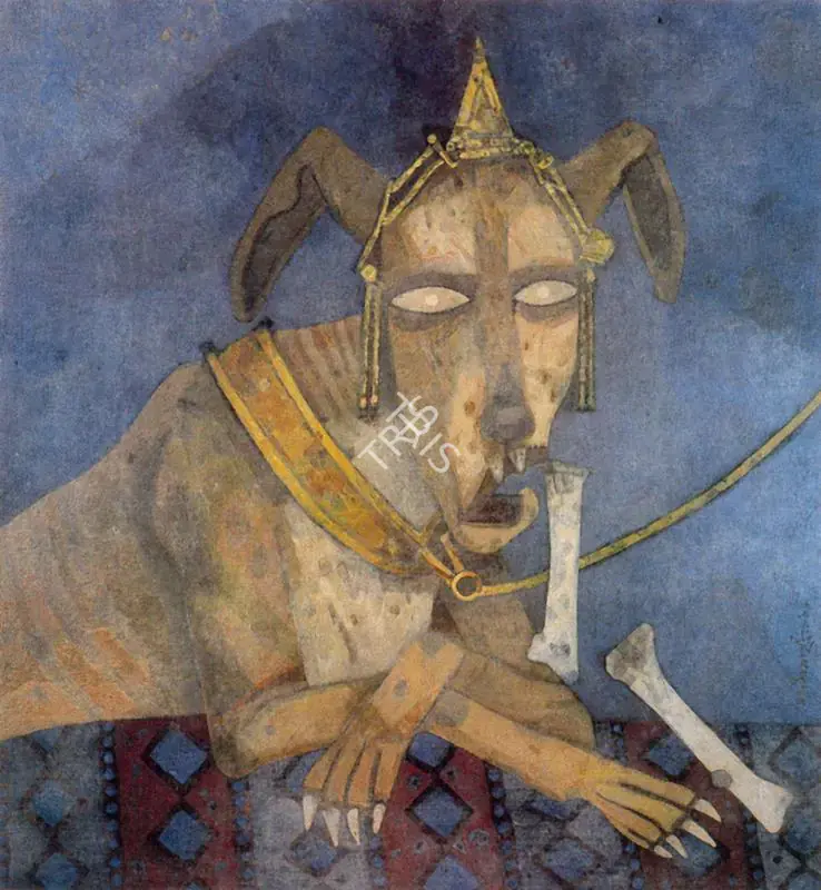 Pyne, Ganesh (Artist). The Slave, n.d. | Painting