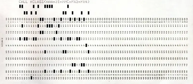 Mutandis, Mutatis (Artist). An 80-Hole Punched Card. n.d. | Marg, December 2022 - March 2023 | Graphic Art | FineArts | 00675515
