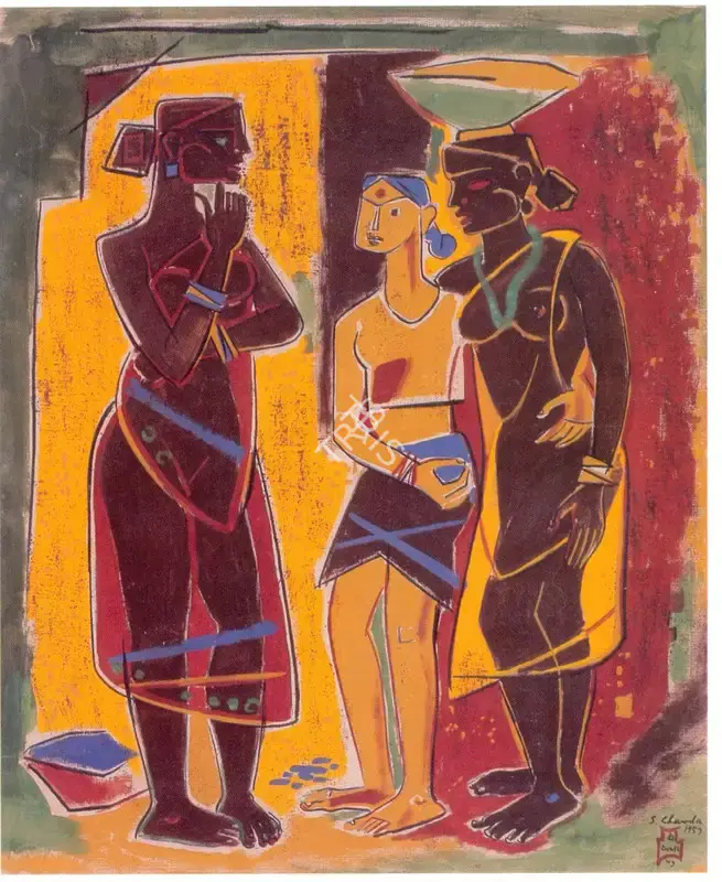 Chavda, Shiavax (Artist). Untitled, 1957 | Painting