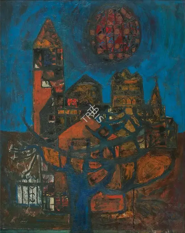Chandra, Avinash (Artist). Untitled, 1950s | Painting