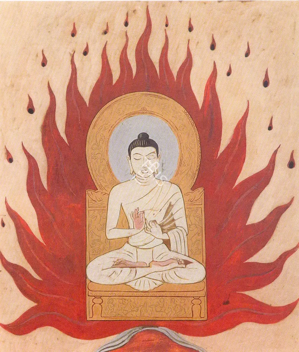 Hebbar, K.K. (Artist). Buddha, 1960s | Painting