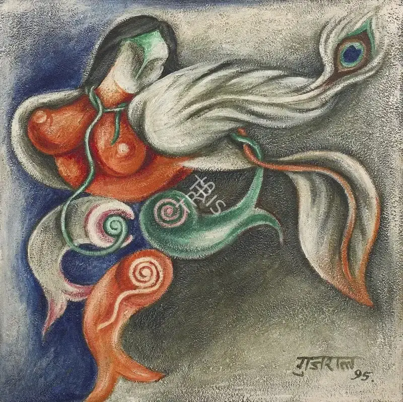 Gujral, Satish (Artist). Untitled, 1995 | Painting