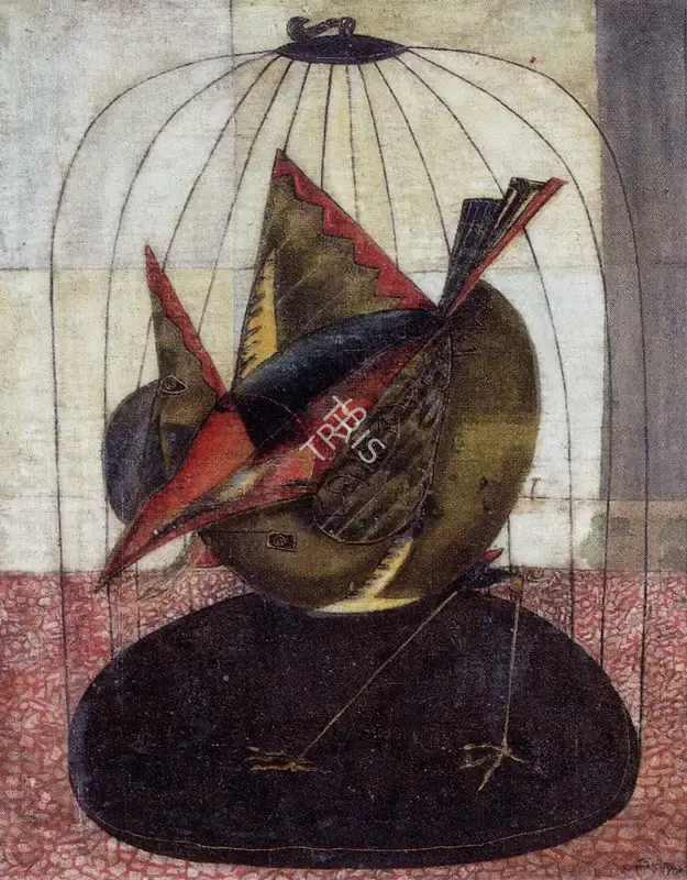 Pyne, Kartick Chandra (Artist). Net (The Cage), n.d. | Painting
