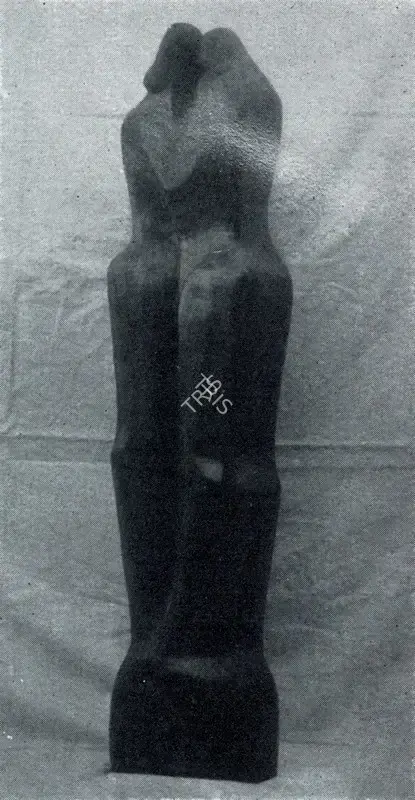 Dharmani, M. (Artist). The Kiss. Shisham Wood, 1958 | Marg, December 1962 | Sculpture | FineArts | 00674861