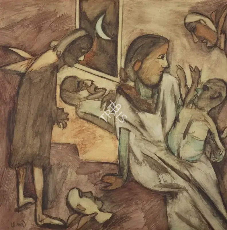 Subramanyan, K.G. (Artist). Mother and Child, 1990 | Painting