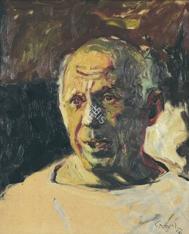 Dodiya, Atul (Artist). Untitled (Picasso) , 1981 | Painting