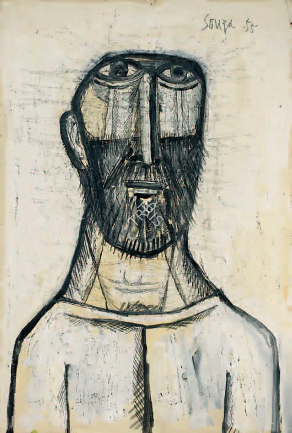 Souza, F.N. (Artist). Untitled, 1955 | Painting