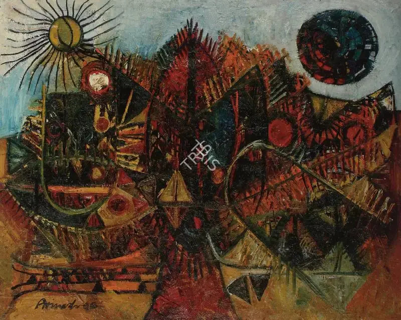 Chandra, Avinash (Artist). Tree Of Life, 1960 | Painting