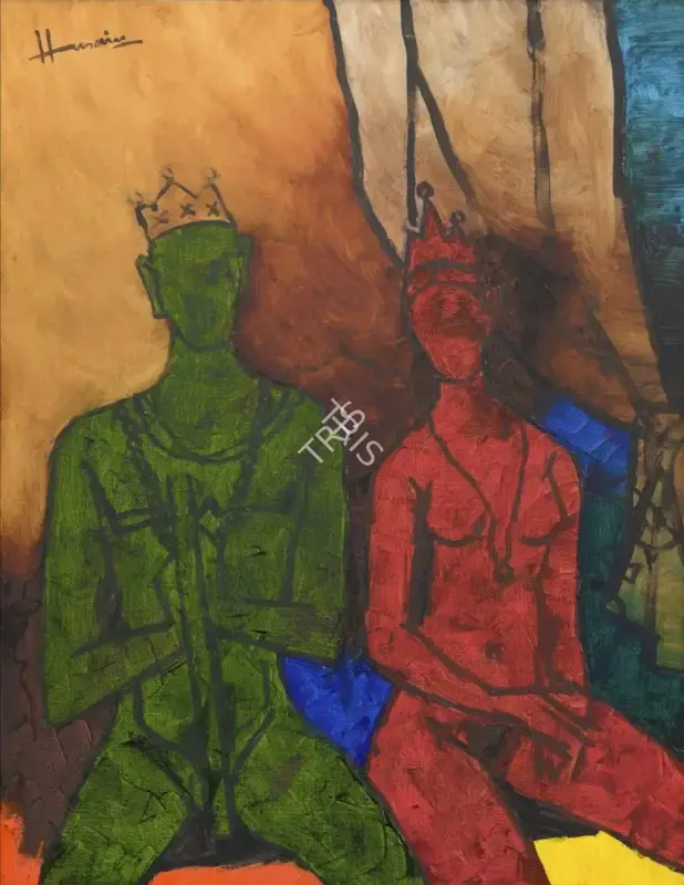 Husain, M.F. (Artist). Untitled (Paris Suite), n.d. | Painting