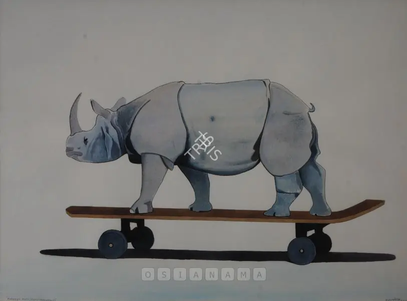 Nair, Surendran (Artist). Darwaja Kholo (Cuckoonebulopolis). Watercolour on paper, 2004 | Painting | FineArts | 00575100