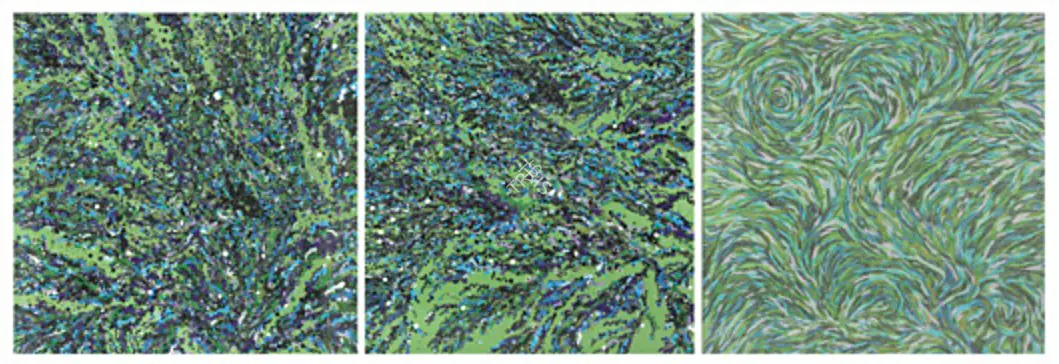 Kher, Bharti (Artist). Landscape. Bindis on painted wooden panels, 2007 | Collage | FineArts | 00575416