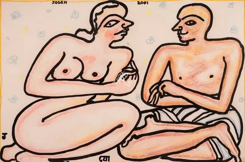 Chowdhury, Jogen (Artist). Couple - III, 2001 | Painting
