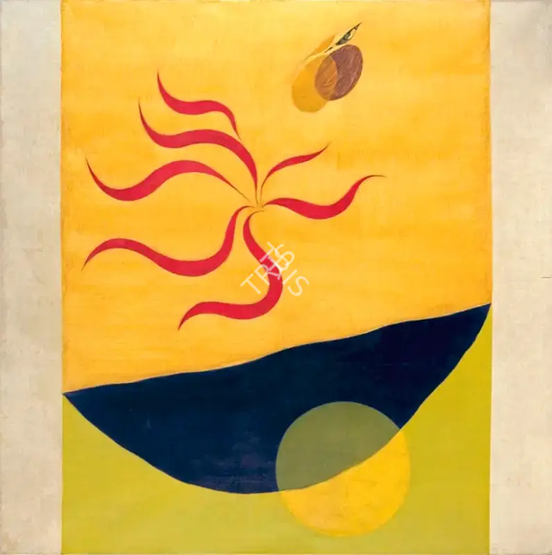 Swaminathan, J. (Artist). Untitled (Bird Tree Mountain), c.1980 | Painting