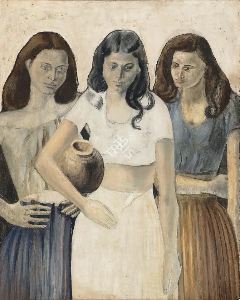 Peries, Ivan (Artist). The Beloved. Tempera and watercolour on board, 1949 | Painting | FineArts | 00331743