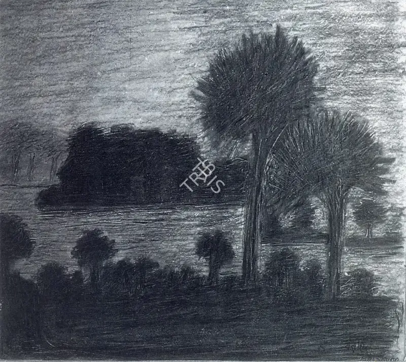 Tagore, Rabindranath (Artist). Landscape, n.d. | Painting