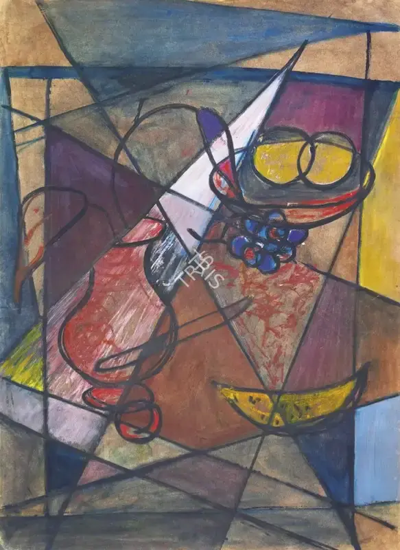 Ara, K.H. (Artist). Still Life with Fruits, 1964 | Painting