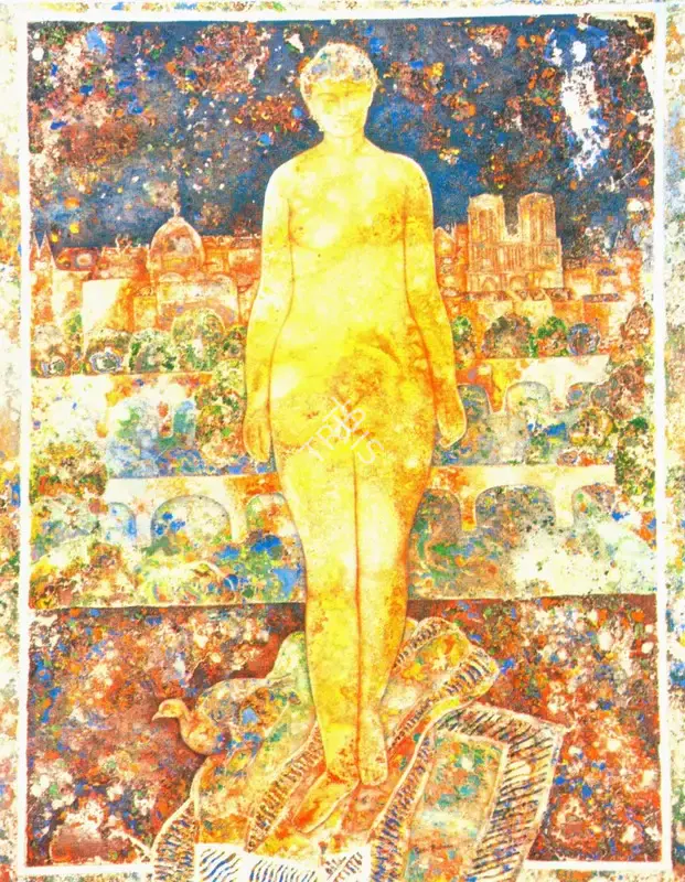 Burman, Sakti (Artist). The River Seine, 2001 | Painting
