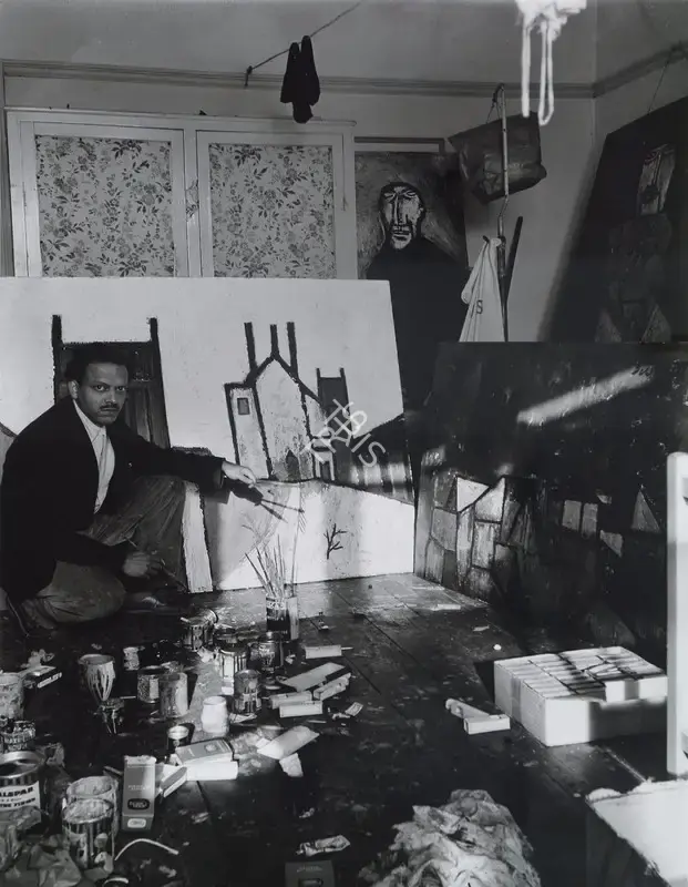 Kar, Ida (Artist). Francis Newton Souza, 1957 | Print