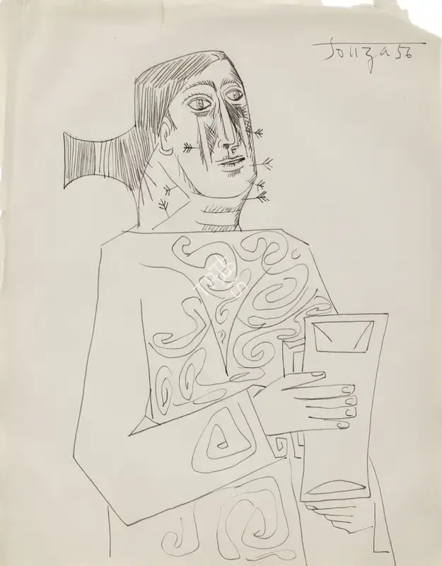 Souza, F.N. (Artist). Untitled, 1956 | Painting