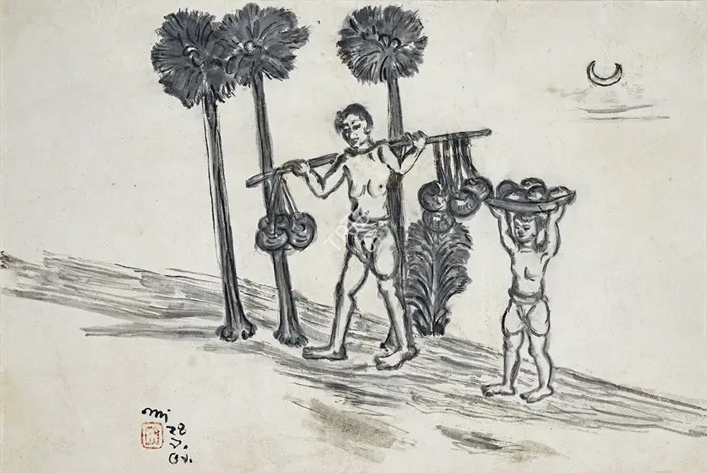 Bose, Nandalal (Artist). Untitled, 1959 | Drawing