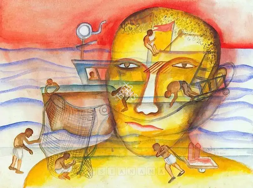 Khakhar, Bhupen (Artist). Untitled, n.d. | Painting