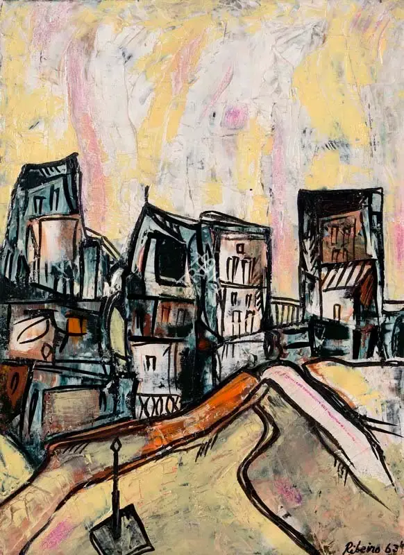 Ribeiro, Lance (Artist). Landscape, 1963 | Painting