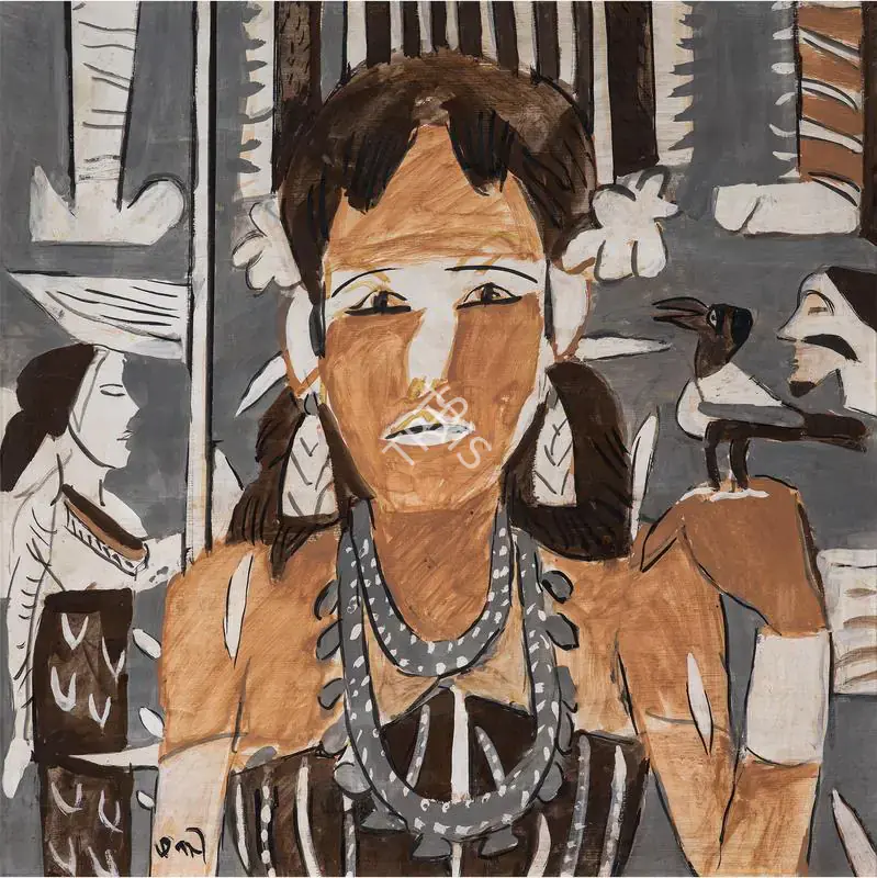 Subramanyan, K.G. (Artist). Brown Madonna, 2011 | Painting