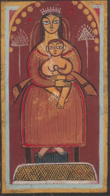 Roy, Jamini (Artist). Mary, n.d. | Painting
