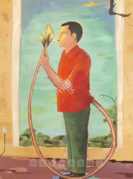 Reji, K.P. (Artist). When The Tail Gets Burnd, 2003 | Painting