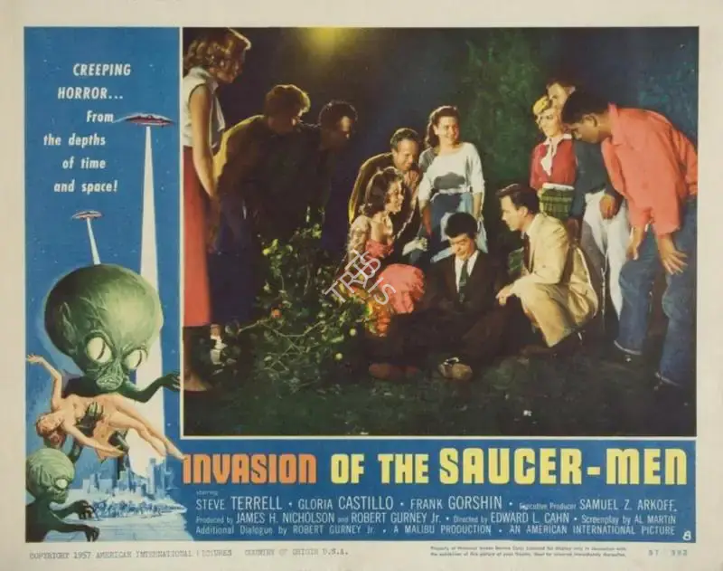 West, Frederick E. (Cinematographer), Invasion of the Saucer-Men, 1957 | Lobby Card | CinemaEducation | 00790396