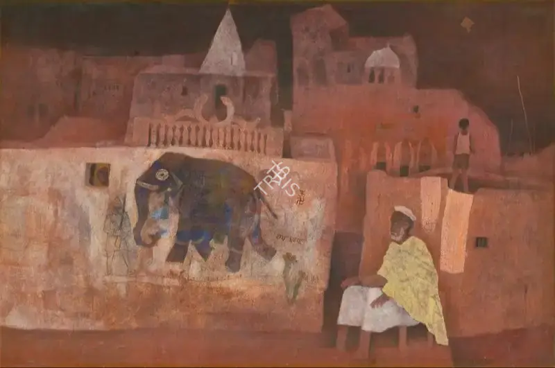 Das, Arup (Artist). Untitled. Oil on canvas laid on board, n.d. | Painting | FineArts | 00353744