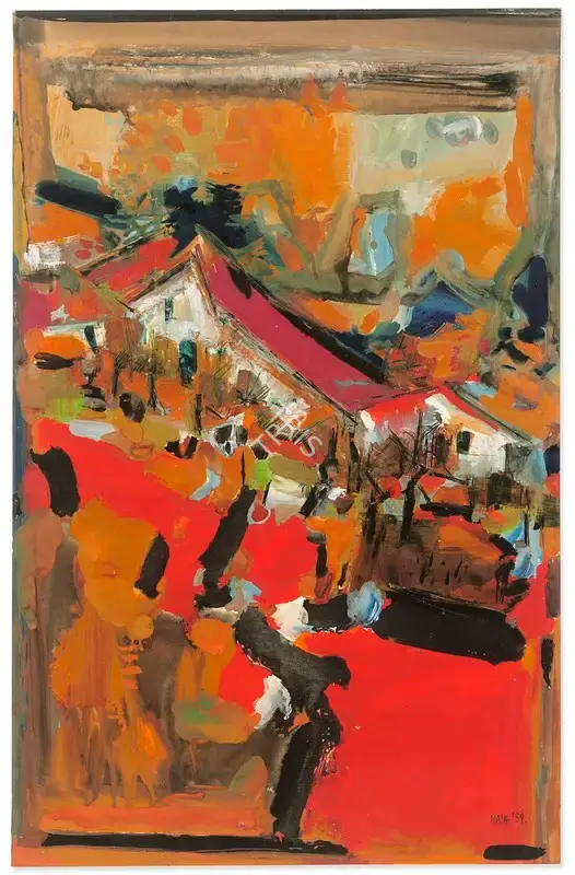 Raza, S.H. (Artist). Untitled, 1959 | Painting